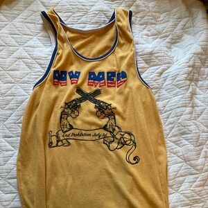 Vintage yellow tank top
